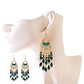Zenat 2020 Vintage White Bead Tassel Jhumka