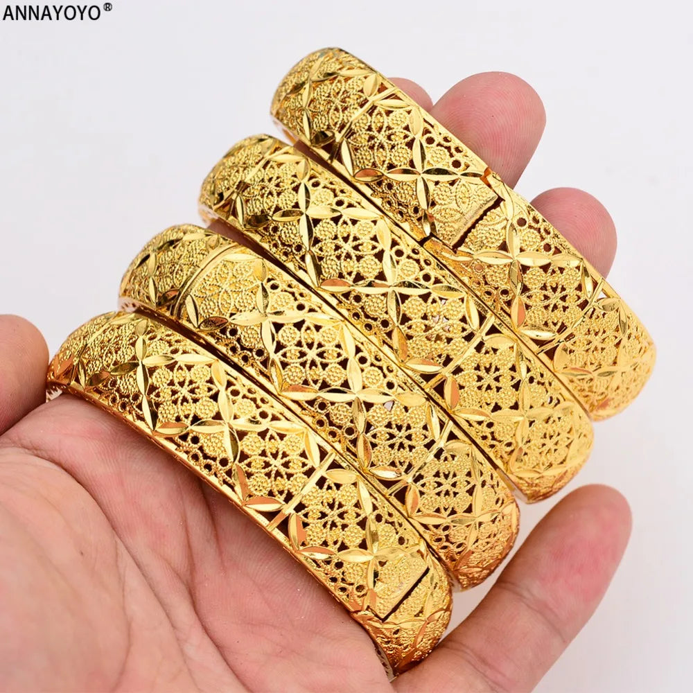 Pulseras Gold Color Bangles For Women