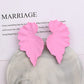 Zenat Geometric Ginkgo Leaf Drop Earrings