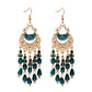 Zenat 2020 Vintage White Bead Tassel Jhumka