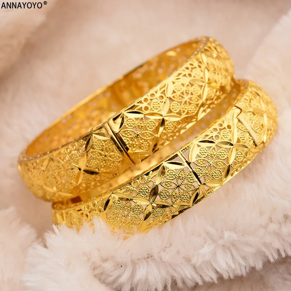Pulseras Gold Color Bangles For Women