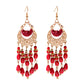 Zenat 2020 Vintage White Bead Tassel Jhumka