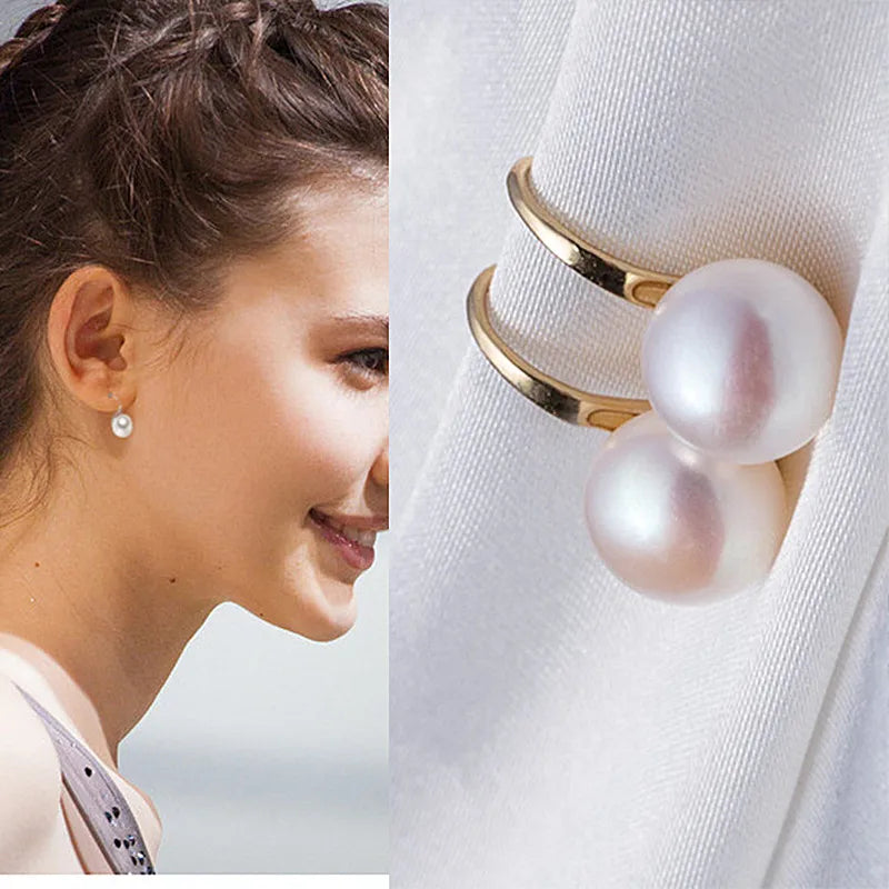 Zenat Pearls & Crystal Stud Earrings – Fashion Jewelry