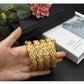 24K Gold Color Charm Bangles Adjustable