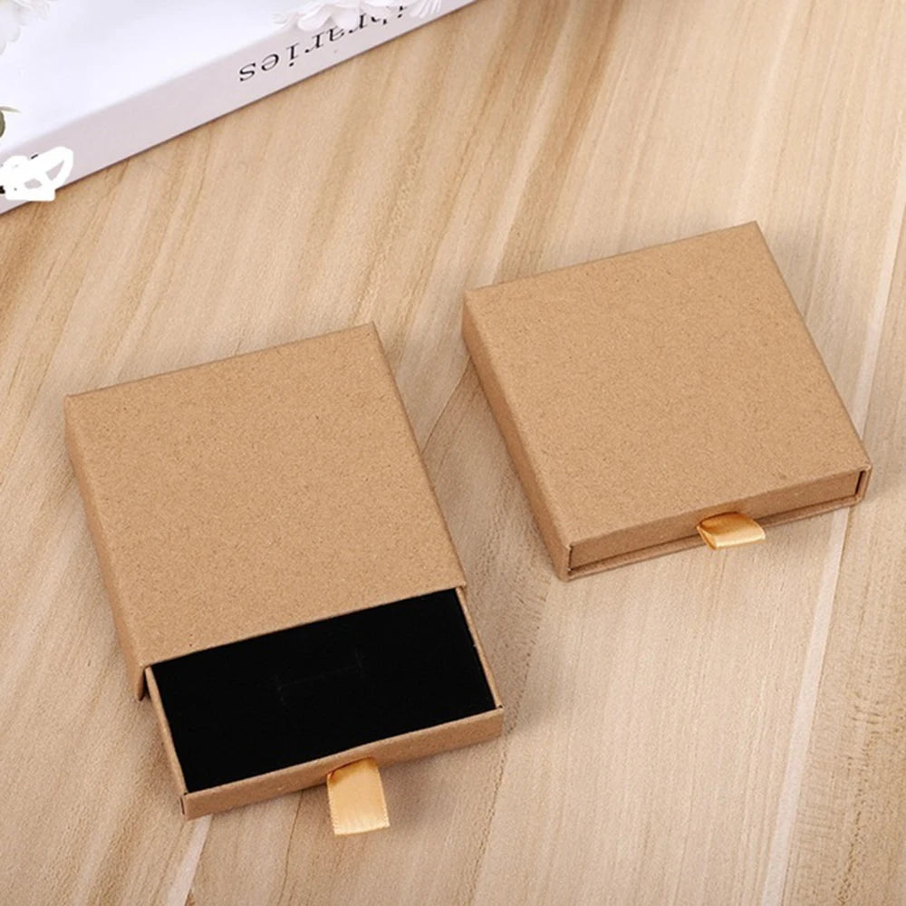 Kraft Paper Drawer Jewelry Box