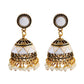Zenat Trendy Indian Jhumka Charm Stud Earrings