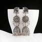 Zenat Retro Peacock Afghan Jhumka Tassel Earrings