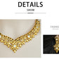 Zenat Dubai Gold Color 24k Luxury Necklace Set