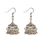 Zenat Silver Color Jhumka Earrings