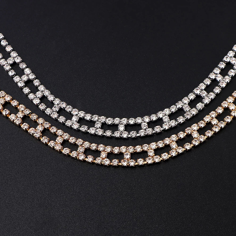 Zenat Iced Out Chunky Cuban Anklet for Women