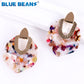 Zenat Bohemian Acrylic Earrings – Colorful Minimalist Statement