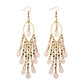 Zenat 2020 Vintage White Bead Tassel Jhumka
