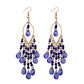 Zenat 2020 Vintage White Bead Tassel Jhumka