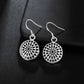 Zenat 925 Silver Round Earrings – Wedding & Party