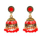 Zenat Trendy Indian Jhumka Charm Stud Earrings