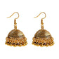 Zenat Silver Color Jhumka Earrings