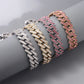 Zenat Iced Out Chunky Cuban Anklet for Women
