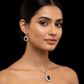 Zenat 925 Silver Princess Cubic Zirconia Jewelry Set