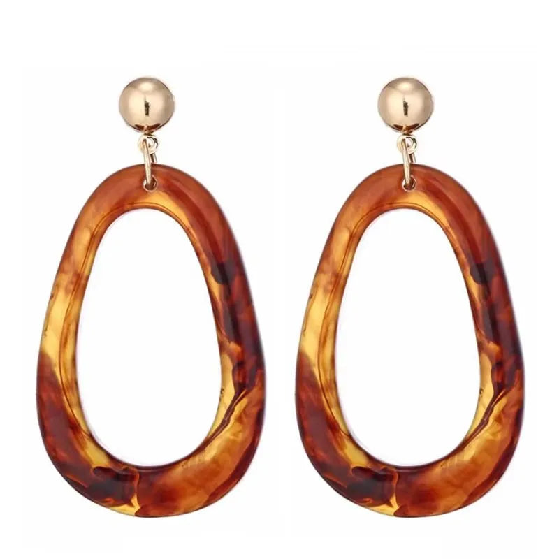 Zenat Brown Beer Bottle Pendant Drop Earrings for Women