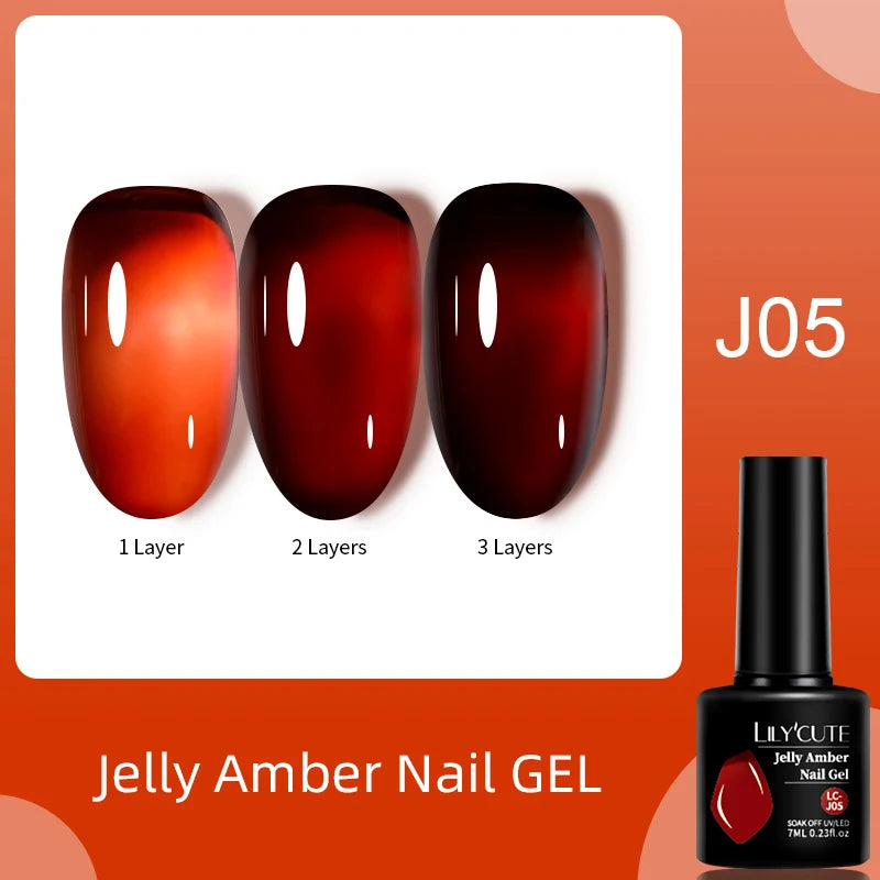 Zenat Red Autumn Winter Gel Nail Polish