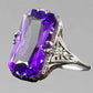 Zenat Oval Crystal Wedding Engagement Ring