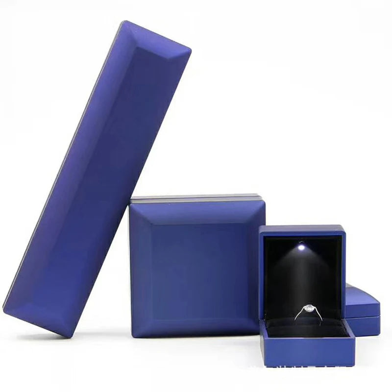 Crown Jewelry Box With Lighted LED