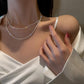 Fashion Trend Unique Design Elegant Delicate Light Luxury Green Zircon Necklace Women Jewelry Party Premium Stud Earrings Gift