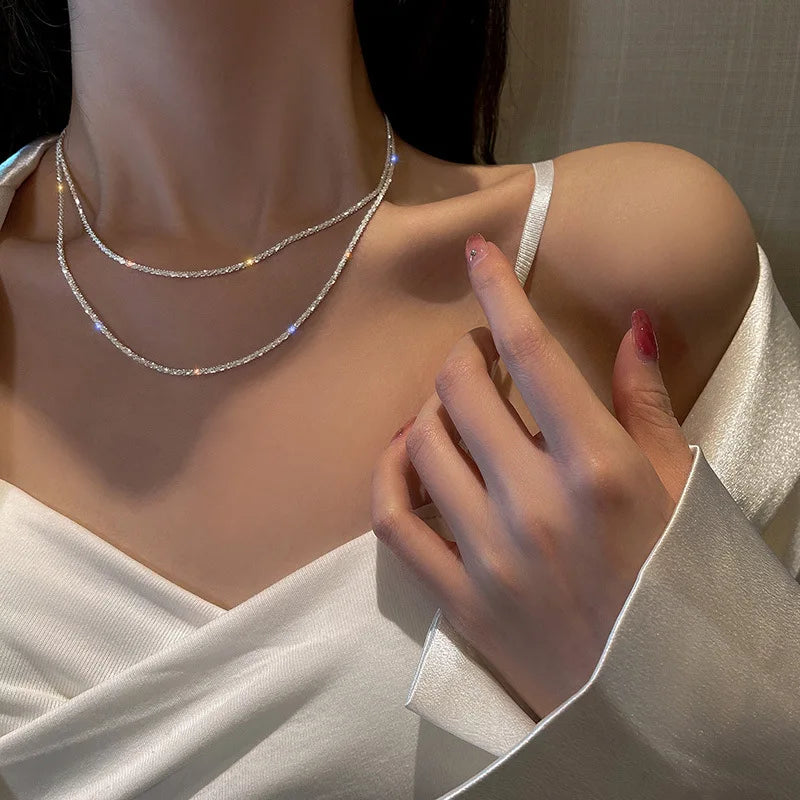 Fashion Trend Unique Design Elegant Delicate Light Luxury Green Zircon Necklace Women Jewelry Party Premium Stud Earrings Gift