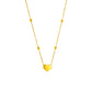 Zenat 316L Stainless Steel Golden Heart Chain Bracelets
