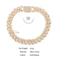 Zenat Iced Out Chunky Cuban Anklet for Women