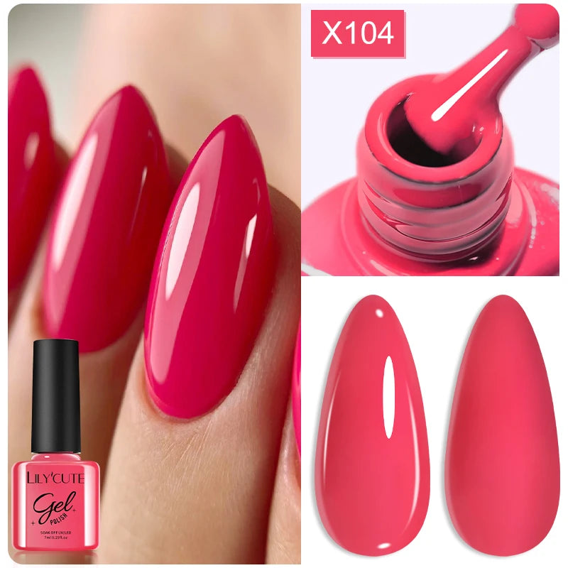 Zenat Red Autumn Winter Gel Nail Polish