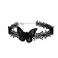Zenat Neo-Gothic Black Lace Punk Choker Necklace