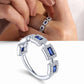 Zenat Luxury Prong Rings – Deep Blue Zircon
