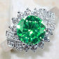 Zenat Colorful Green Cubic Zirconia Rings