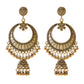 Zenat Trendy Indian Jhumka Charm Stud Earrings