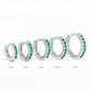 Zenat Rainbow Crystal Hoop Earrings – Minimal Small Huggie