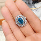 Zenat Sea Blue Cubic Zirconia Women’s Ring