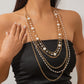 Zenat multi-layered Slender Pearl Round Necklace