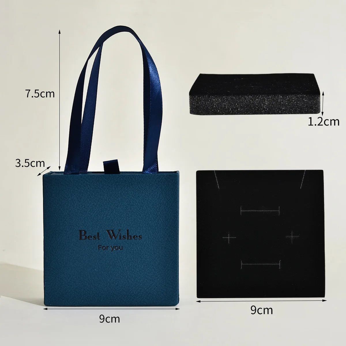 Portable Necklace Gift Box Velvet-Lined