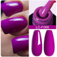 Zenat Bright Red Sparkling Glitter Gel Nail Polish