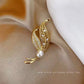 Zenat Sweet Flower Rhinestone Lapel Pin Brooch