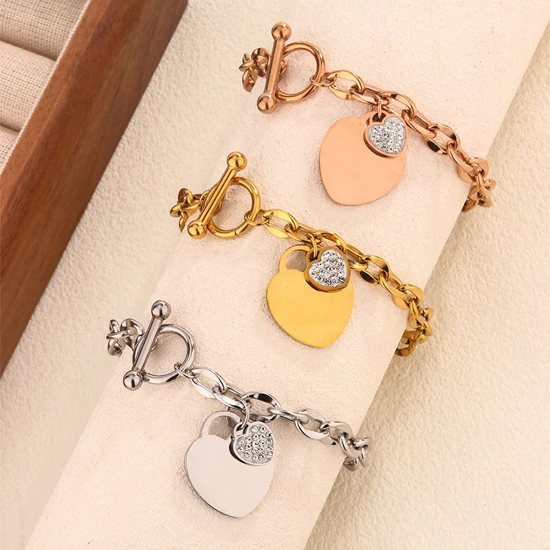 Zenat No Fade Stainless Steel Gold Plated Bracelet