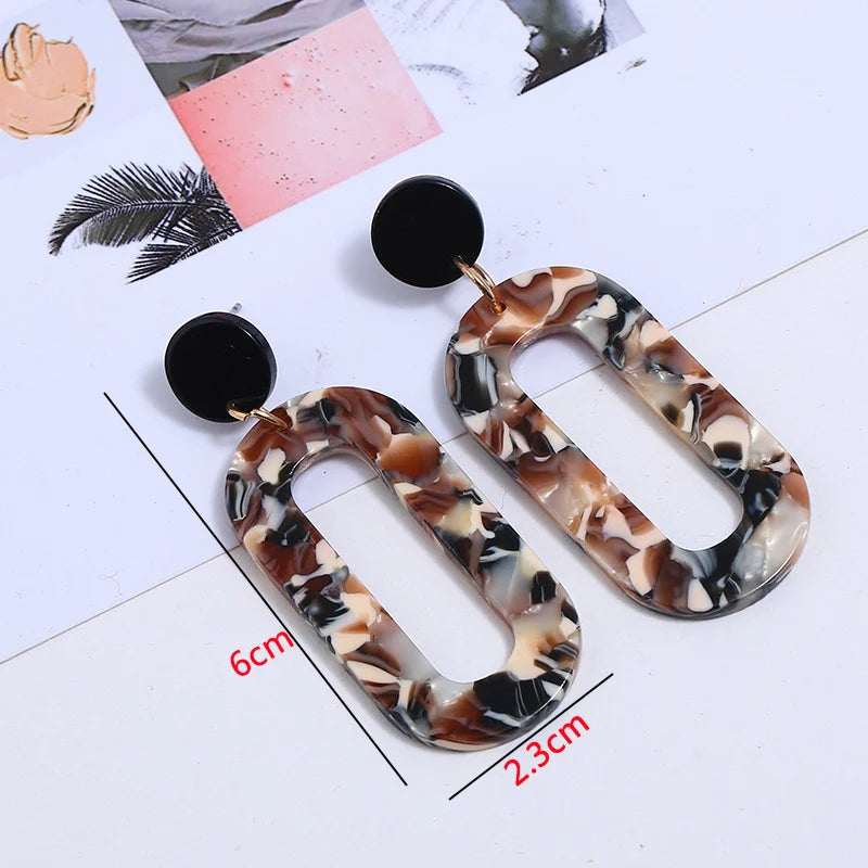 Zenat Brown Beer Bottle Pendant Drop Earrings for Women