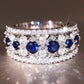 Zenat Luxury Prong Rings – Deep Blue Zircon