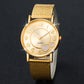 Zenat Heart Band Watch Golden Quartz Butterfly Set