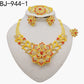 Zenat Dubai 24K Gold Plated Wedding Jewelry Set