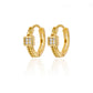 Stainless Steel Evil Eye Earrings for Women 2024 Trend Gold Color Round Circle Hoop Earrings Luxury Wedding Jewelry aretes