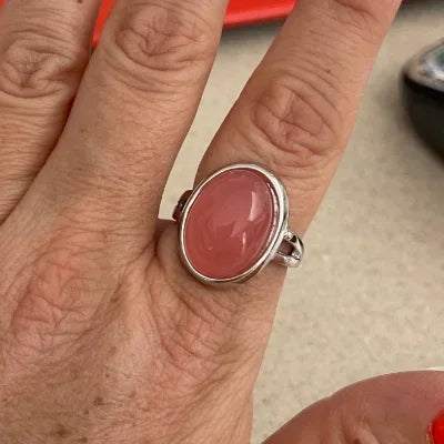 Zenat Pink Zirconia Trendy Sweet and Romantic Engagement Rings