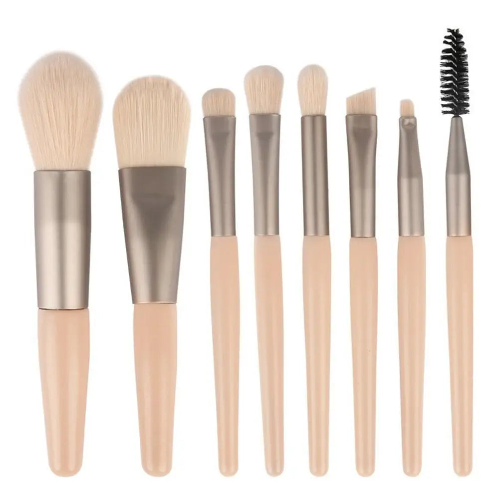 Zenat 8-Piece Premium Makeup Brush Set with Bag