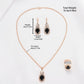 Zenat 5Pcs Set Luxury Rhinestone Watch Quartz Bracelet Set